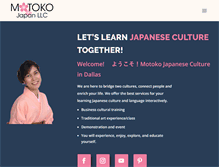 Tablet Screenshot of motokojapaneseculture.com